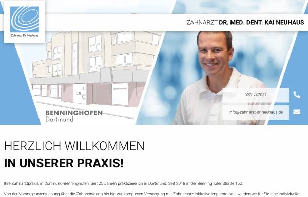 Vorschau von www.zahnarzt-dr-neuhaus.de, Dr. med. Kai Neuhaus, Praxis für Zahnheilkunde
