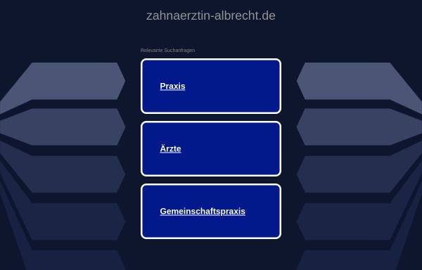 Vorschau von zahnaerztin-albrecht.de, Petra Albrecht, Zahnarztpraxis