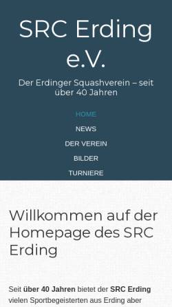 Vorschau der mobilen Webseite src-erding.de, Squash Rackets Club Erding e.V.