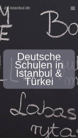 Vorschau der mobilen Webseite www.ds-istanbul.de, Deutsche Schule Istanbul (DSI)