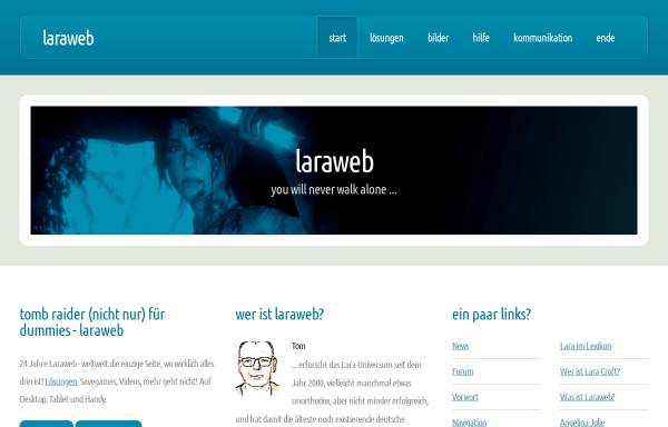 Vorschau von www.laraweb.de, Tomb Raider (nicht nur) für Dummies