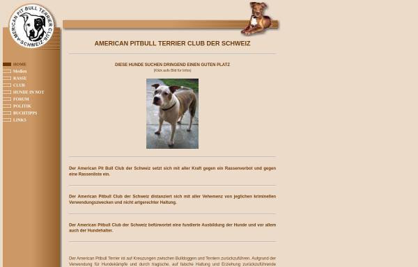 Vorschau von www.apbt-club.ch, American Pit Bull Terrier Club Schweiz