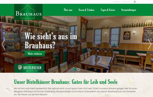 Vorschau von www.distelhaeuser-brauhaus.de, Distelhäuser Brauerei, Ernst Bauer GmbH & Co. KG