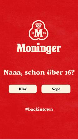 Vorschau der mobilen Webseite www.moninger.de, Moninger