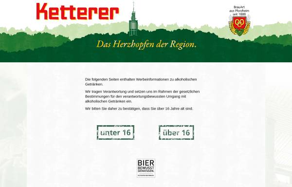 Vorschau von www.brauerei-ketterer.de, Privatbrauerei Wilhelm Ketterer KG