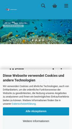 Vorschau der mobilen Webseite www.zoobest.de, Erwin Hennecken GmbH