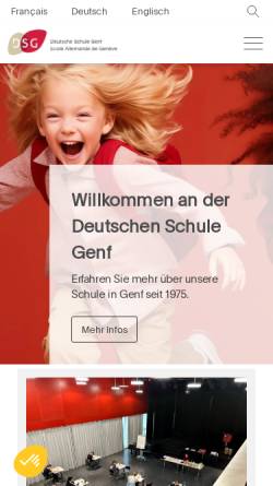 Vorschau der mobilen Webseite www.dsgenf.ch, Deutsche Schule Genf, Schweiz