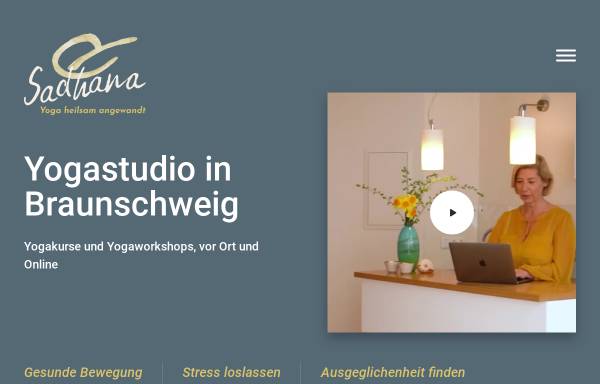Vorschau von sadhana-yoga.de, Praxis für Yoga und Gesundheit in Braunschweig