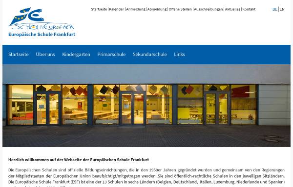 Vorschau von www.esffm.org, Europäische Schule Frankfurt (ESF), Deutschland