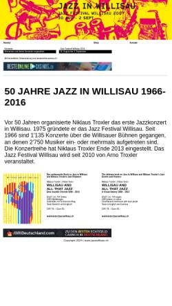 Vorschau der mobilen Webseite www.jazzwillisau.ch, Jazzfest Willisau