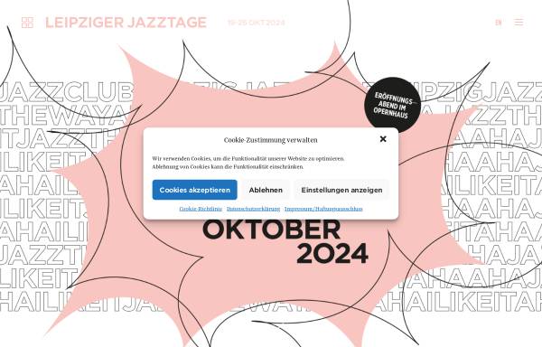 Vorschau von www.leipziger-jazztage.de, Leipziger Jazztage