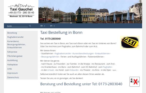Vorschau von www.taxigauchel.de, Martin Gauchel, Taxiunternehmen