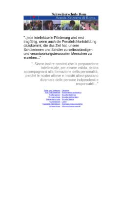 Vorschau der mobilen Webseite web.tiscali.it, Schweizerschule Rom, Italien