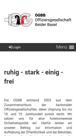 Vorschau der mobilen Webseite www.ogbb.ch, Offiziersgesellschaft beider Basel