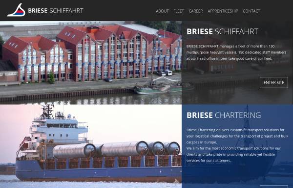 Vorschau von www.briese.de, Briese Schifffahrts GmbH & Co. KG