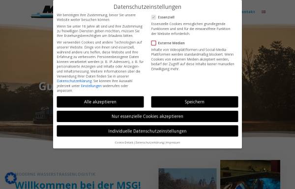 Vorschau von msgeg.de, MSG Mainschifffahrts-Genossenschaft eG