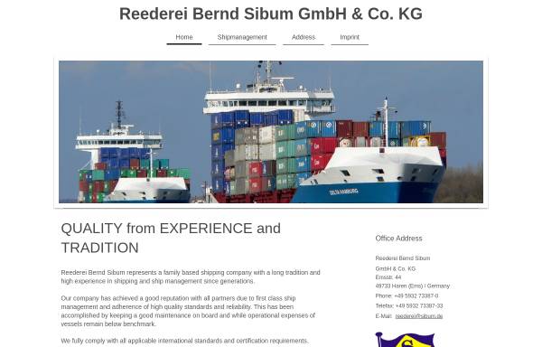 Reederei Bernd Sibum GmbH & Co. KG
