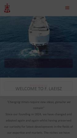 Vorschau der mobilen Webseite www.laeisz.de, Reederei F. Laeisz GmbH