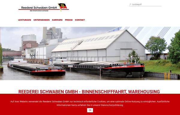 Vorschau von www.reedereischwaben.de, Reederei Schwaben GmbH