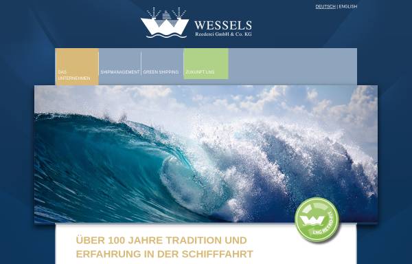 Vorschau von www.wessels.de, Reederei Wessels GmbH & Co. KG