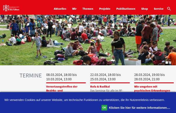 Vorschau von www.wir-falken.de, Sozialistische Jugend Deutschlands - Die Falken