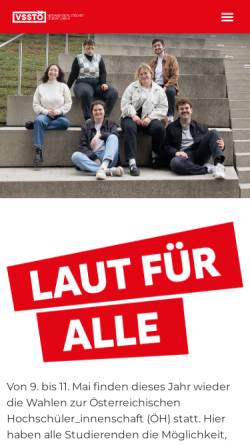 Vorschau der mobilen Webseite www.vsstoe.at, Verband Sozialistischer StudentInnen Österreichs (VSSTÖ)