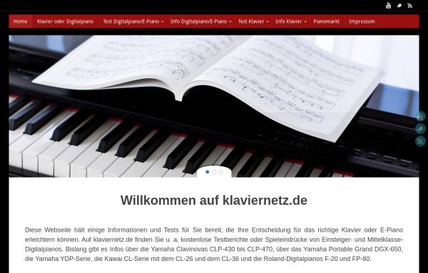 Vorschau von www.klaviernetz.de, Klaviernetz.de