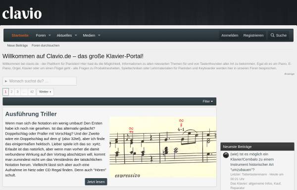 Vorschau von www.clavio.de, Klavier-Wissen.de