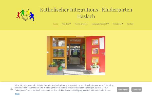 Vorschau von kindergarten-haslach.de, Kindergarten Mariä Verkündigung