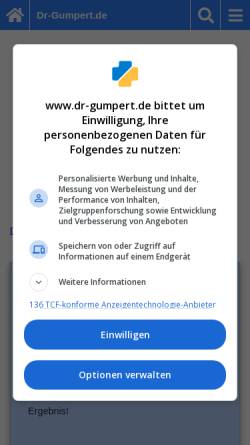 Vorschau der mobilen Webseite www.dr-gumpert.de, Osteogenesis imperfecta