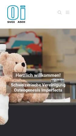 Vorschau der mobilen Webseite www.svoi-asoi.ch, Schweizerische Vereinigung Osteogenesis Imperfecta
