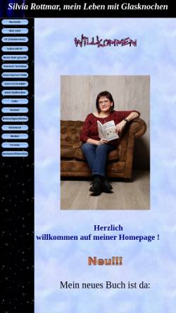Vorschau der mobilen Webseite www.glasknochen-rottmar.de, Silvia Rottmar, mein Leben mit Glasknochen