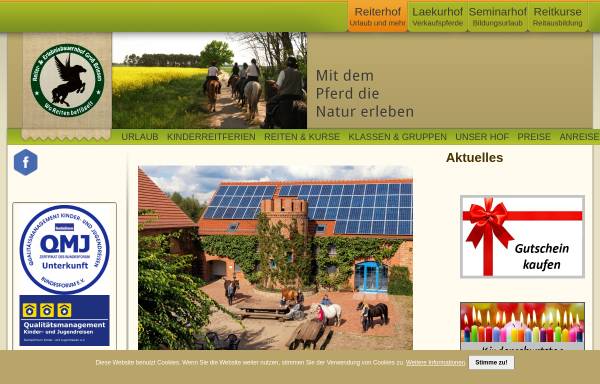 Vorschau von www.reiterhof-gross-briesen.de, Reiterhof und Erlebnisbauernhof Groß Briesen