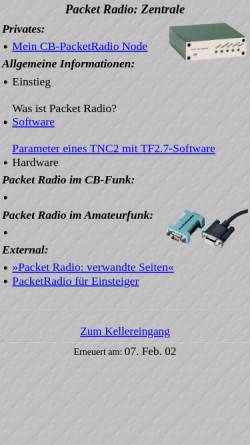 Vorschau der mobilen Webseite www.digisolutions.de, Packet Radio Zentrale