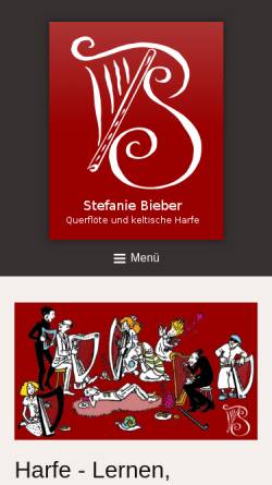 Vorschau der mobilen Webseite www.stefanie-bieber.de, Stefanie Bieber