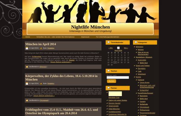 Vorschau von www.nightlife-muenchen.de, Nightlife-München