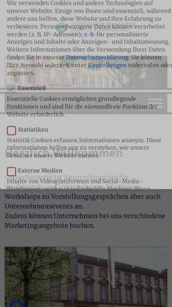 Vorschau der mobilen Webseite www.career.uni-mannheim.de, Career Service