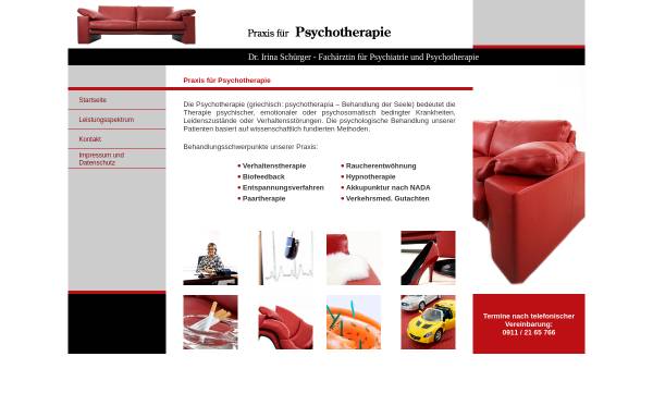 Vorschau von www.psychotherapie-schuerger.de, Dr. Irina Schürger