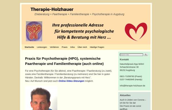 Vorschau von www.therapie-holzhauer.de, Peter Holzhauer