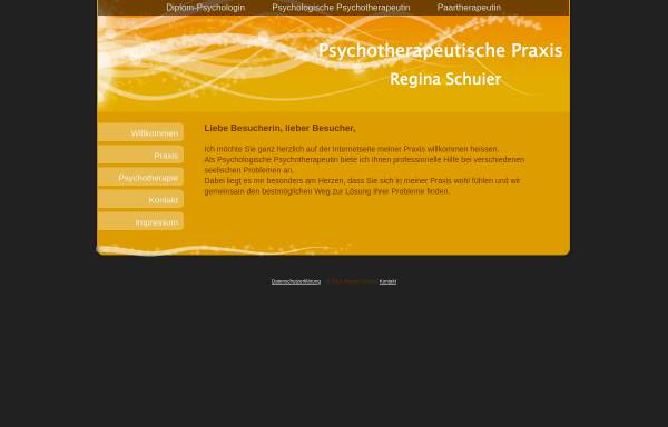 Vorschau von www.psychotherapie-praxis-regensburg.de, Psychotherapeutische Praxis Regina Schuier