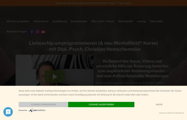 Vorschau von www.hemschemeier.de, Tiefenpsychologisch fundierte Psychotherapie - Christian Hemschemeier