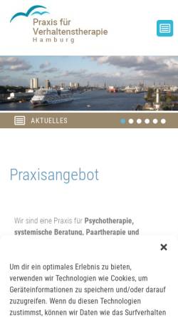 Vorschau der mobilen Webseite www.praxis-fuer-psychotherapie-und-verhaltenstherapie-in-hamburg.de, Verhaltenstherapie - Nikolas Sommer