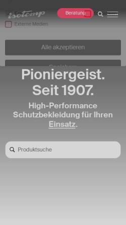 Vorschau der mobilen Webseite www.isotemp.de, Heinrich Vorndamme oHG