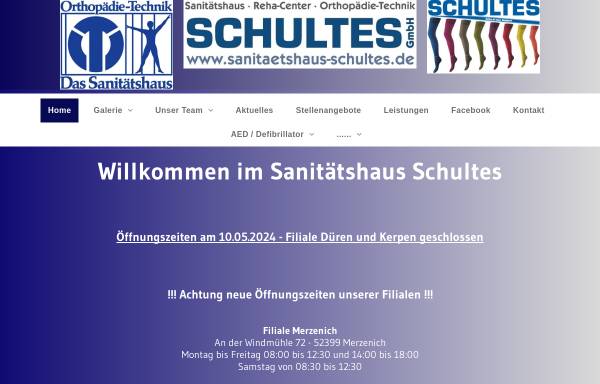 Vorschau von www.sanitaetshaus-schultes.de, Sanitätshaus Schultes