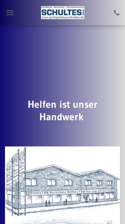 Vorschau der mobilen Webseite www.sanitaetshaus-schultes.de, Sanitätshaus Schultes