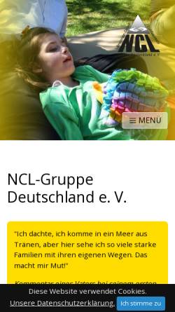 Vorschau der mobilen Webseite www.ncl-deutschland.de, NCL-Gruppe Deutschland e.V.
