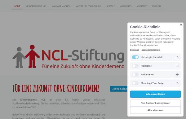 Vorschau von www.ncl-stiftung.de, NCL-Stiftung