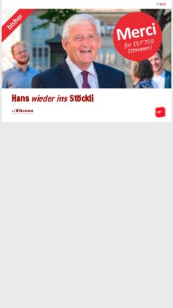 Vorschau der mobilen Webseite www.hansstoeckli.ch, Stöckli, Hans (SP)