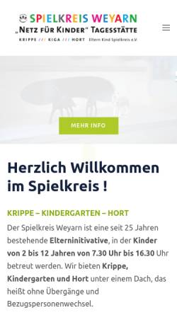 Vorschau der mobilen Webseite www.spielkreis-weyarn.de, Eltern-Kind-Spielkreis e.V
