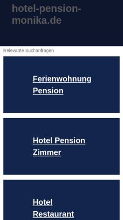 Vorschau der mobilen Webseite www.hotel-pension-monika.de, Hotel Pension Kursanatorium Monika